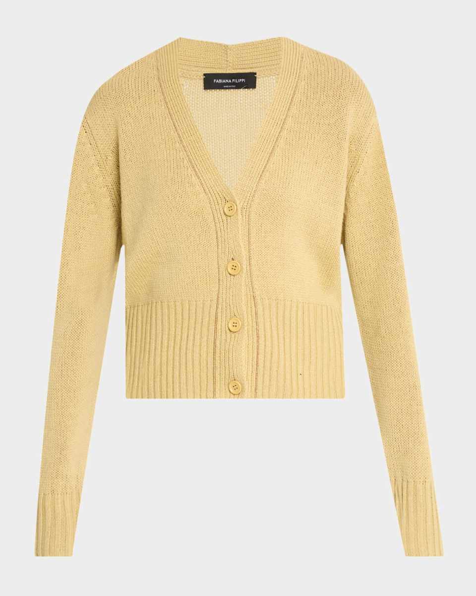 Button-Down Cashmere Cardigan